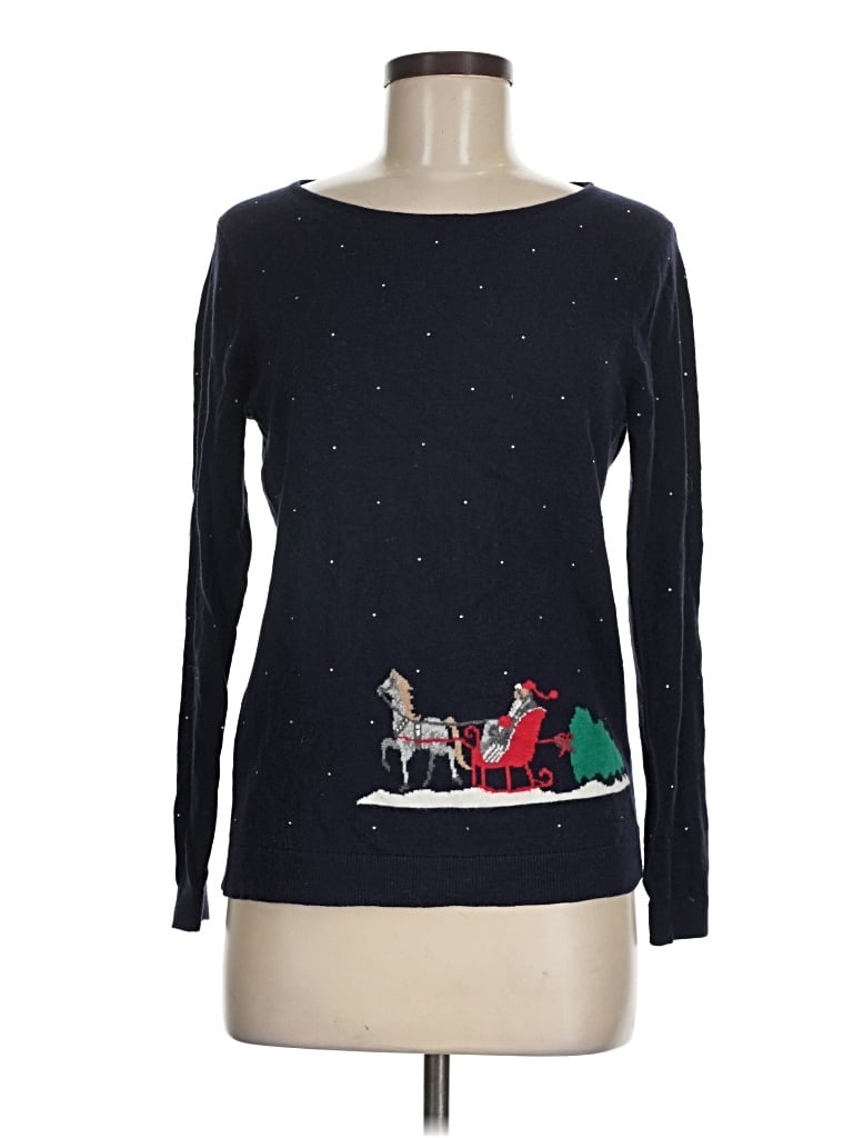 Pre-owned Talbots Pullover Sweater In Blue