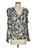 Ann Taylor LOFT Silver Green Long Sleeve Blouse Size XS - photo 1