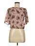 Don't Ask Why Tan Short Sleeve Blouse One size - photo 1