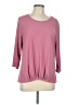 Assorted Brands Pink 3/4 Sleeve Top Size L - photo 1