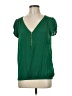 Zara Basic 100% Polyester Green Short Sleeve Blouse Size M - photo 1