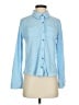 Martha Stewart Color Block Blue Long Sleeve Blouse Size XS - photo 1