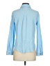 Martha Stewart Color Block Blue Long Sleeve Blouse Size XS - photo 2