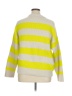 On 34th 100% Polyester Stripes Yellow Pullover Sweater Size XL - photo 2
