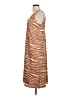 Unbranded 100% Polyester Stripes Brown Casual Dress Size L - photo 5