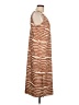 Unbranded 100% Polyester Stripes Brown Casual Dress Size L - photo 4
