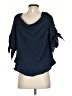 Sugar Lips 100% Polyester Blue 3/4 Sleeve Blouse Size S - photo 2