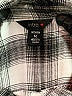 Intro Plaid Silver 3/4 Sleeve Button-Down Shirt Size M - photo 7