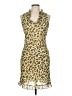 Taiga Animal Print Tan Cocktail Dress Size 8 - photo 1