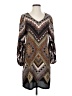 MSK Print Brown Casual Dress Size S - photo 1