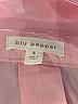 Blu Pepper 100% Lyocell Pink Short Sleeve Blouse Size S - photo 7
