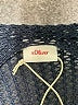 S.Oliver 100% Polyester Black Blue Poncho Size 1 - photo 7