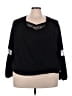Chico's 100% Polyester Black 3/4 Sleeve Top Size XXL (4) - photo 1
