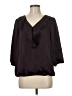 Ann Taylor LOFT 100% Polyester Black 3/4 Sleeve Blouse Size M - photo 1