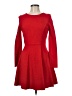 Lulus Solid Red Casual Dress Size M - photo 1