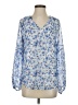 Unbranded 100% Polyester Blue Long Sleeve Blouse Size S - photo 1