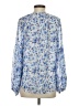 Unbranded 100% Polyester Blue Long Sleeve Blouse Size S - photo 2