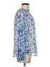 Unbranded 100% Polyester Blue Long Sleeve Blouse Size S - photo 4