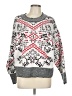 a.n.a. A New Approach Print Silver Pullover Sweater Size L (petite) - photo 1