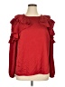 Worthington 100% Polyester Red Long Sleeve T-Shirt Size 1X - photo 1
