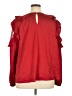 Worthington 100% Polyester Red Long Sleeve T-Shirt Size 1X - photo 2
