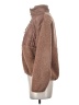 Active by Old Navy 100% Polyester Solid Brown Faux Fur Jacket Size XS - photo 5