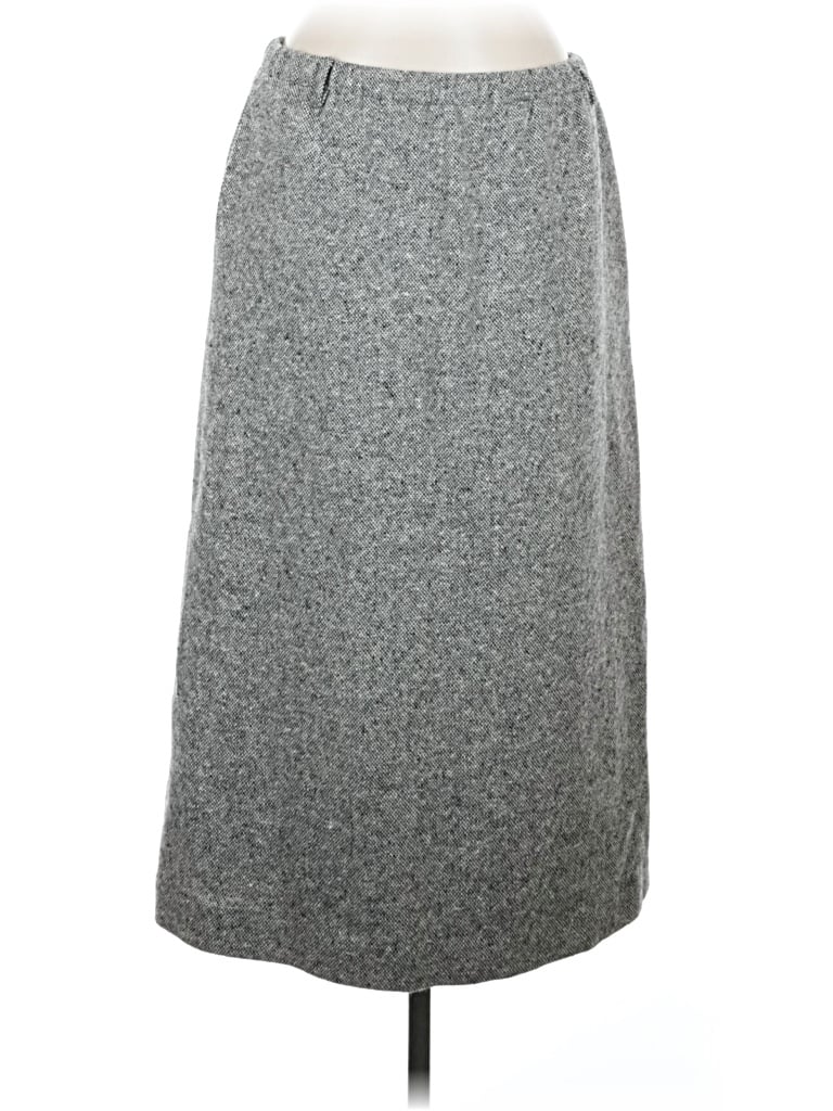 Pre-owned Orvis Wool Skirt In Gray