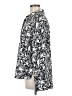 Halogen 100% Polyester Paisley Silver Long Sleeve Blouse Size M - photo 5
