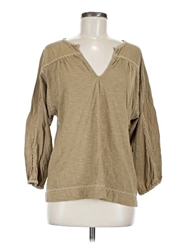 Wrap 3/4 Sleeve Blouse (view 1)