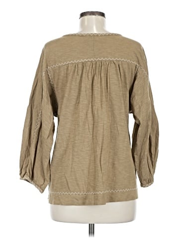 Wrap 3/4 Sleeve Blouse (view 2)