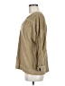 Wrap Tan 3/4 Sleeve Blouse Size 6 - photo 5