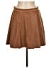 Level 99 Solid Brown Casual Skirt Size 28 waist - photo 1