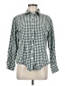 Assorted Brands 100% Cotton Checkered-gingham Green Long Sleeve Button-Down Shirt Size M - photo 1