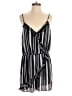 BCBGeneration 100% Polyester Stripes Black Romper Size L - photo 1