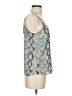 Alya 100% Polyester Silver Sleeveless Top Size XS - photo 4