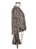Superdown 100% Polyester Animal Print Brown Long Sleeve Blouse Size M - photo 4