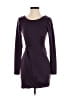 BCBGeneration Solid Purple Casual Dress Size XS - photo 1