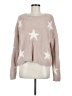 Blue Rain 100% Polyester Stars Tan Pullover Sweater Size M - photo 1