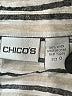 Chico's 100% Linen Stripes Ivory 3/4 Sleeve Button-Down Shirt Size Sm (0) - photo 7