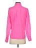 J.Crew 100% Silk Pink Long Sleeve Silk Top Size 2 - photo 2