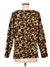 Faith & Zoe Animal Print Brown Pullover Sweater Size M - photo 2