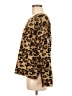 Faith & Zoe Animal Print Brown Pullover Sweater Size M - photo 5
