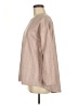 Joh Pink Tan Long Sleeve Blouse Size M - photo 5