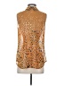 CAbi 100% Polyester Gold Sleeveless Blouse Size S - photo 2