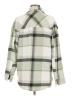 Justify 100% Polyester Plaid Green Long Sleeve Blouse Size M - photo 2