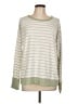 Staccato Stripes Ivory Pullover Sweater Size L - photo 1