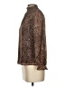 1.State 100% Polyester Animal Print Brown Long Sleeve Blouse Size XS - photo 5