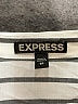 Express Stripes White Long Sleeve Blouse Size XS - photo 7