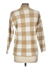 Ann Taylor LOFT Checkered-gingham Tan Pullover Sweater Size M - photo 2