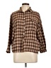 Assorted Brands Plaid Brown Long Sleeve Button-Down Shirt Size L (estimated) - photo 1